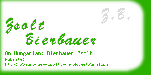 zsolt bierbauer business card